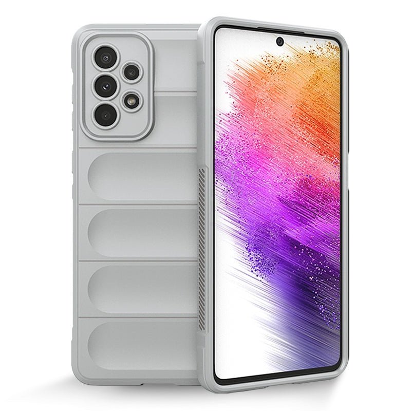 Samsung Galaxy A73 Magic Shield TPU + Flannel Protective Phone Case Cover, Shockproof Scratch Resistant