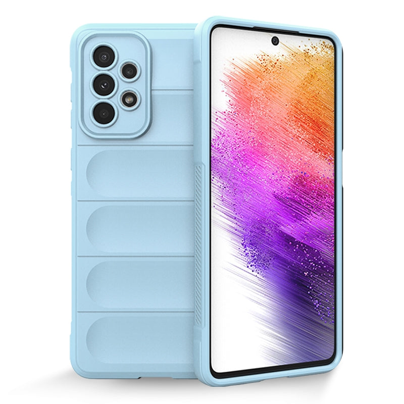 Samsung Galaxy A73 Magic Shield TPU + Flannel Protective Phone Case Cover, Shockproof Scratch Resistant