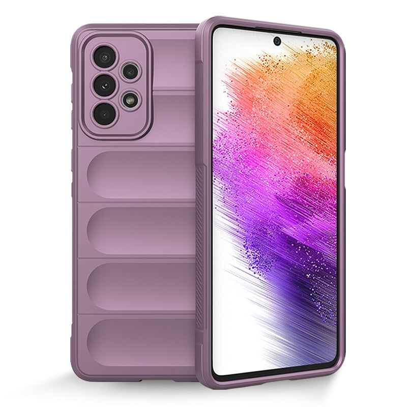 Samsung Galaxy A73 Magic Shield TPU + Flannel Protective Phone Case Cover, Shockproof Scratch Resistant