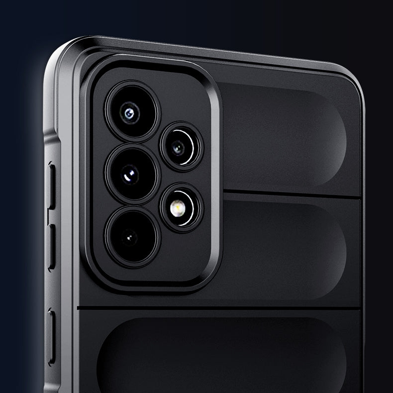 Samsung Galaxy A73 Magic Shield TPU + Flannel Protective Phone Case Cover, Shockproof Scratch Resistant