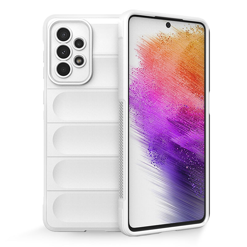 Samsung Galaxy A73 Magic Shield TPU + Flannel Protective Phone Case Cover, Shockproof Scratch Resistant