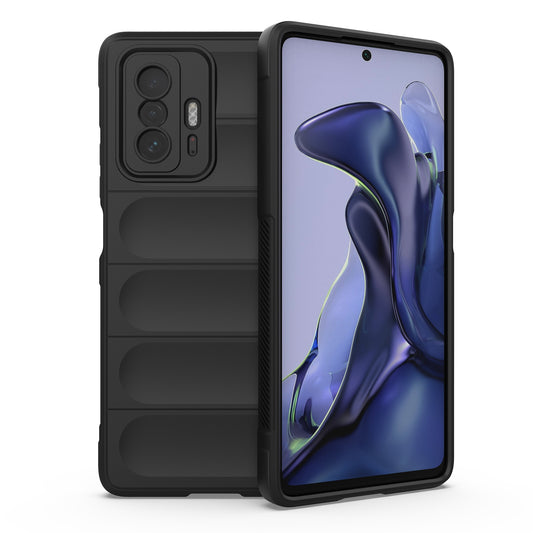 Xiaomi 11T Magic Shield TPU + Flannel Protective Phone Case Cover, Shockproof Scratch Resistant
