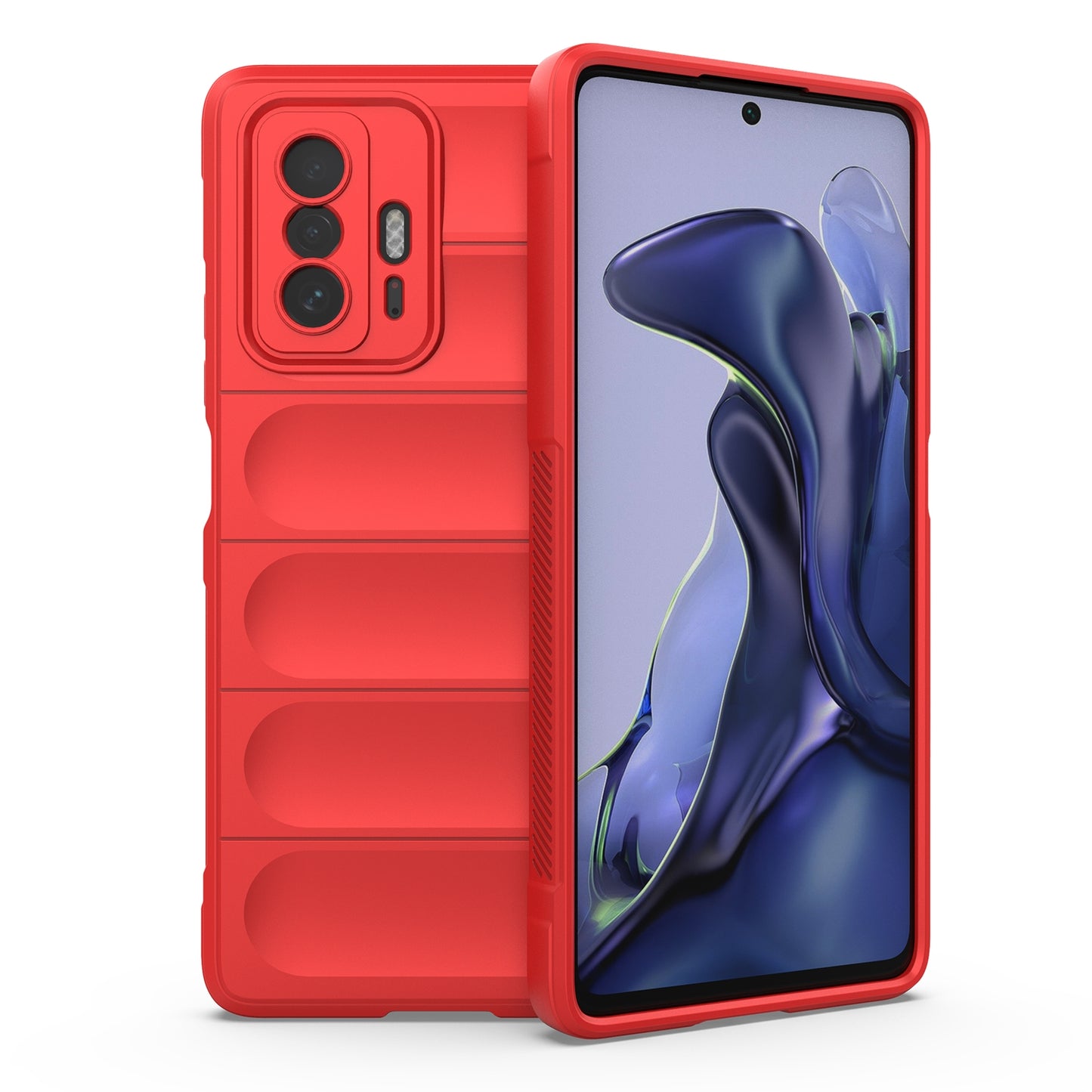 Xiaomi 11T Magic Shield TPU + Flannel Protective Phone Case Cover, Shockproof Scratch Resistant