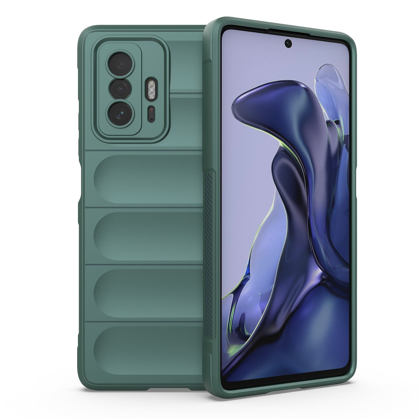 Xiaomi 11T Magic Shield TPU + Flannel Protective Phone Case Cover, Shockproof Scratch Resistant