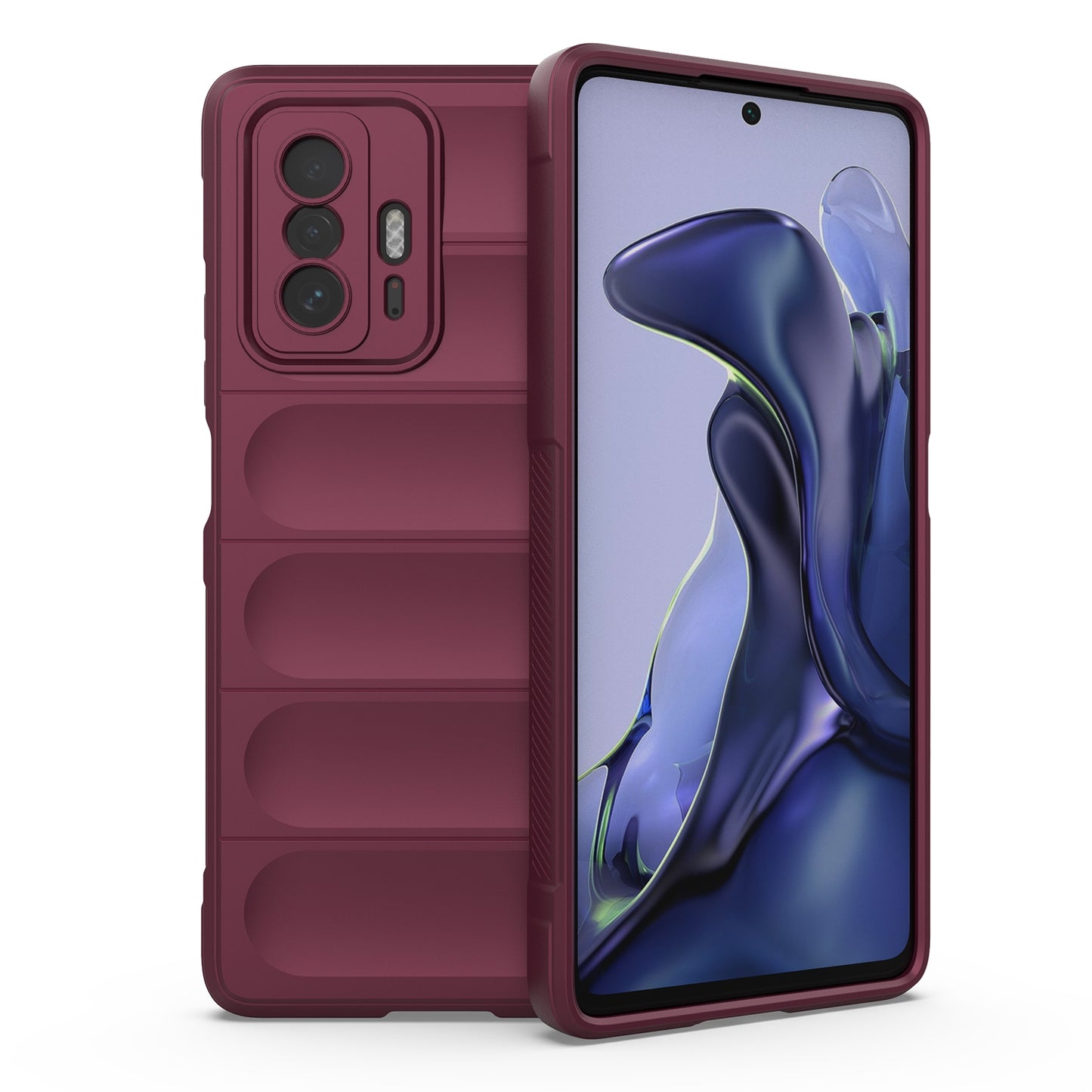 Xiaomi 11T Magic Shield TPU + Flannel Protective Phone Case Cover, Shockproof Scratch Resistant
