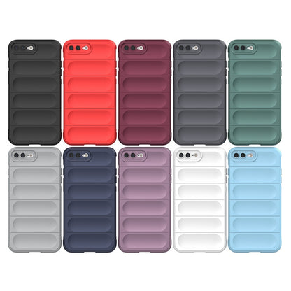 Apple iPhone SE 2022 Magic Shield TPU + Flannel Protective Phone Case Cover, Shockproof Scratch Resistant