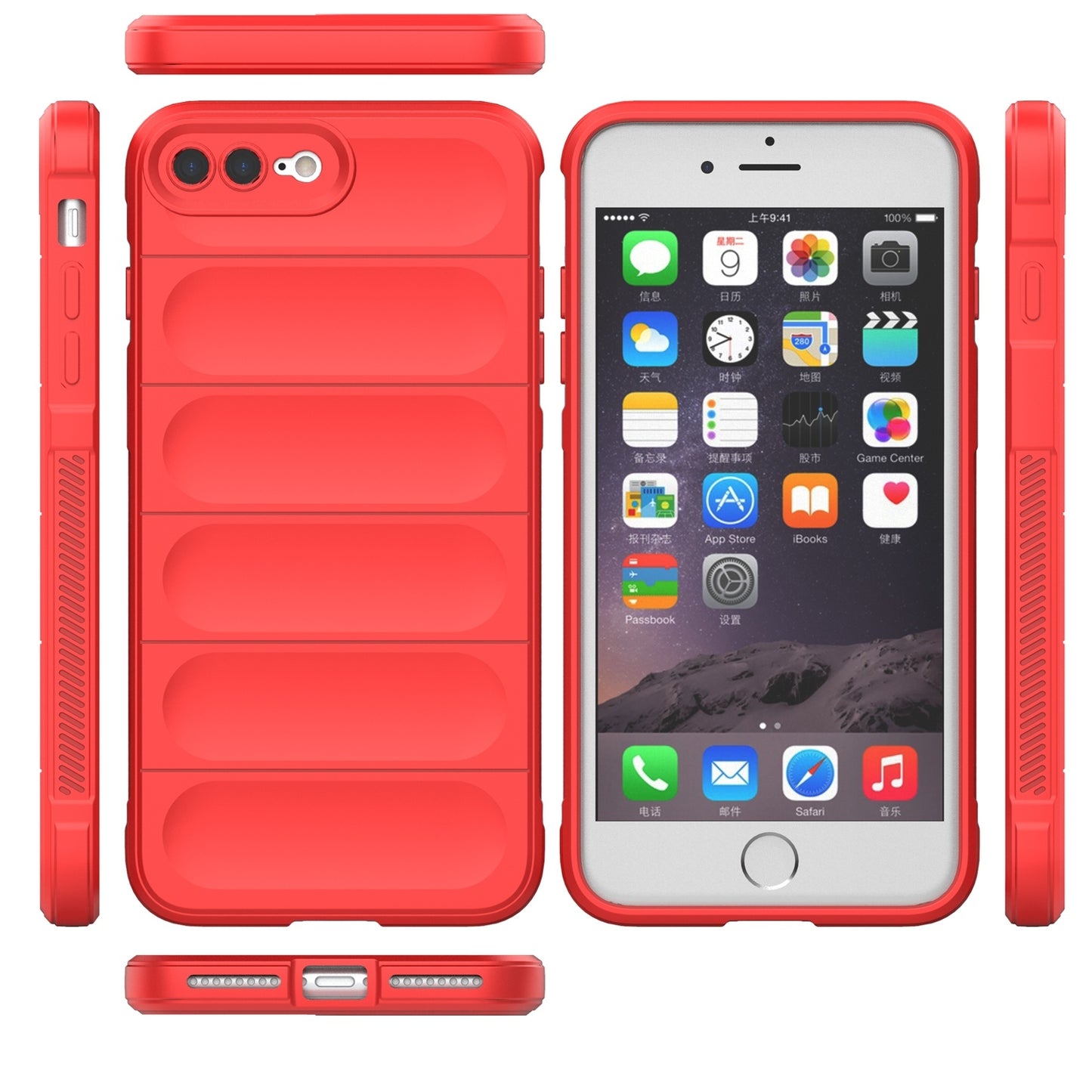 Apple iPhone SE 2020 Magic Shield TPU + Flannel Protective Phone Case Cover, Shockproof Scratch Resistant