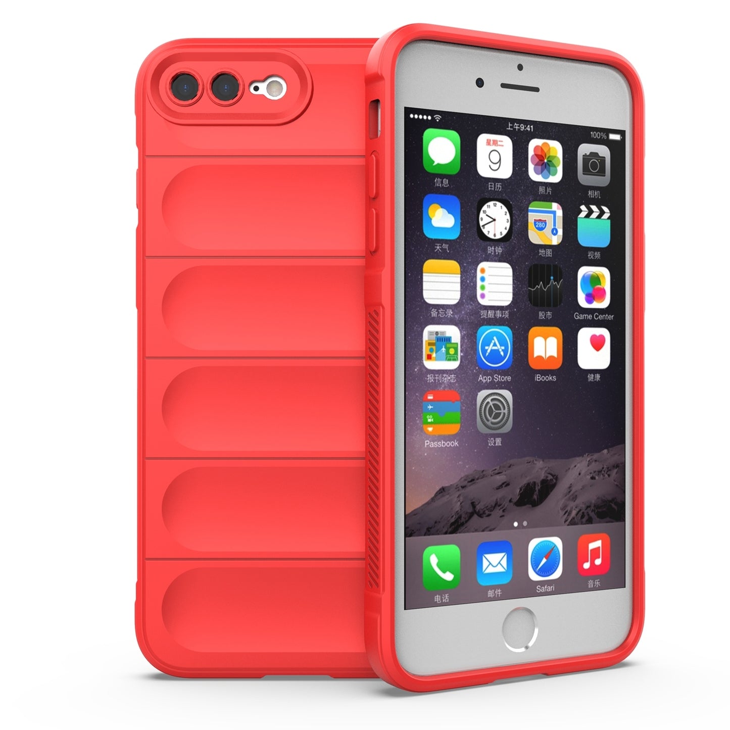Apple iPhone SE 2022 Magic Shield TPU + Flannel Protective Phone Case Cover, Shockproof Scratch Resistant