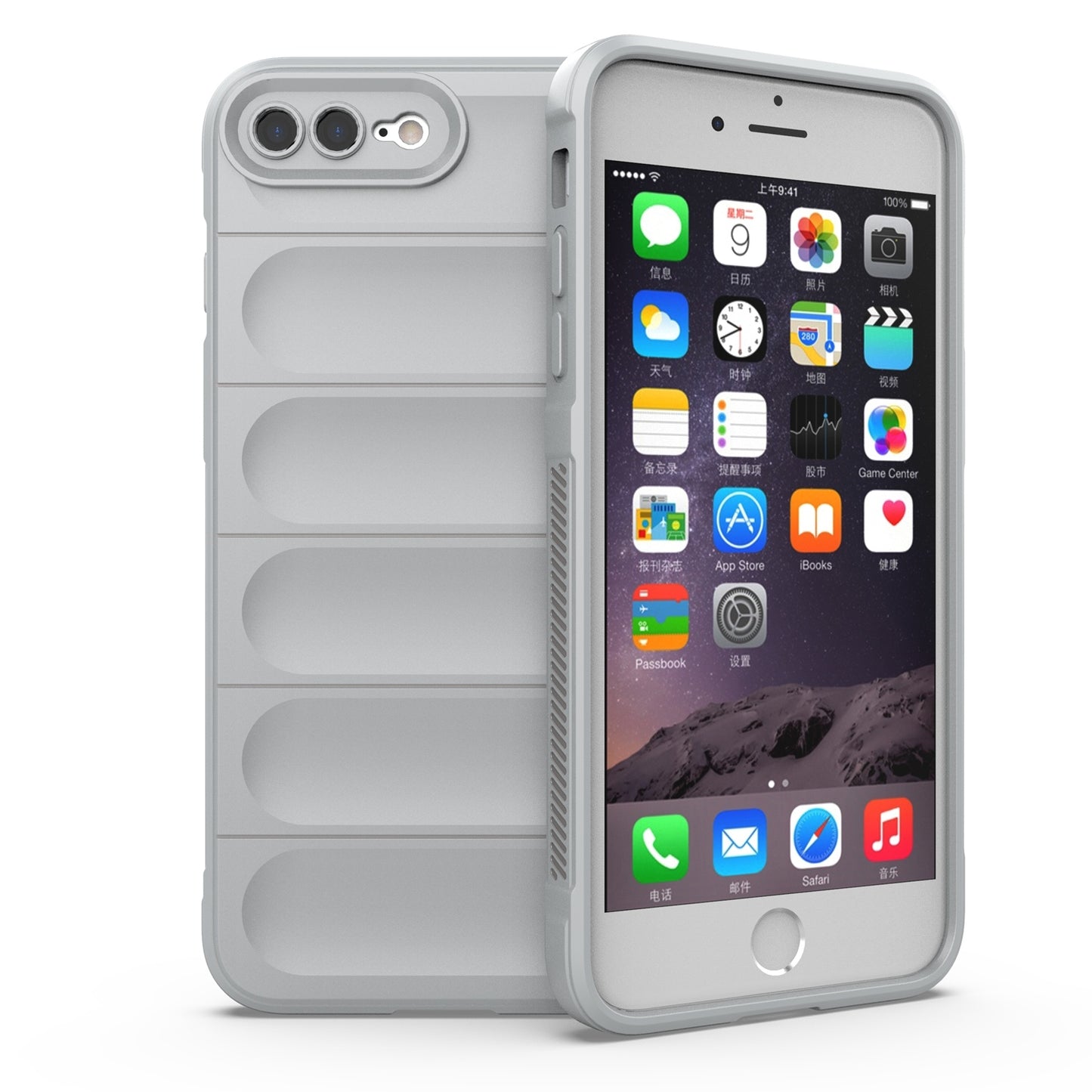Apple iPhone SE 2020 Magic Shield TPU + Flannel Protective Phone Case Cover, Shockproof Scratch Resistant