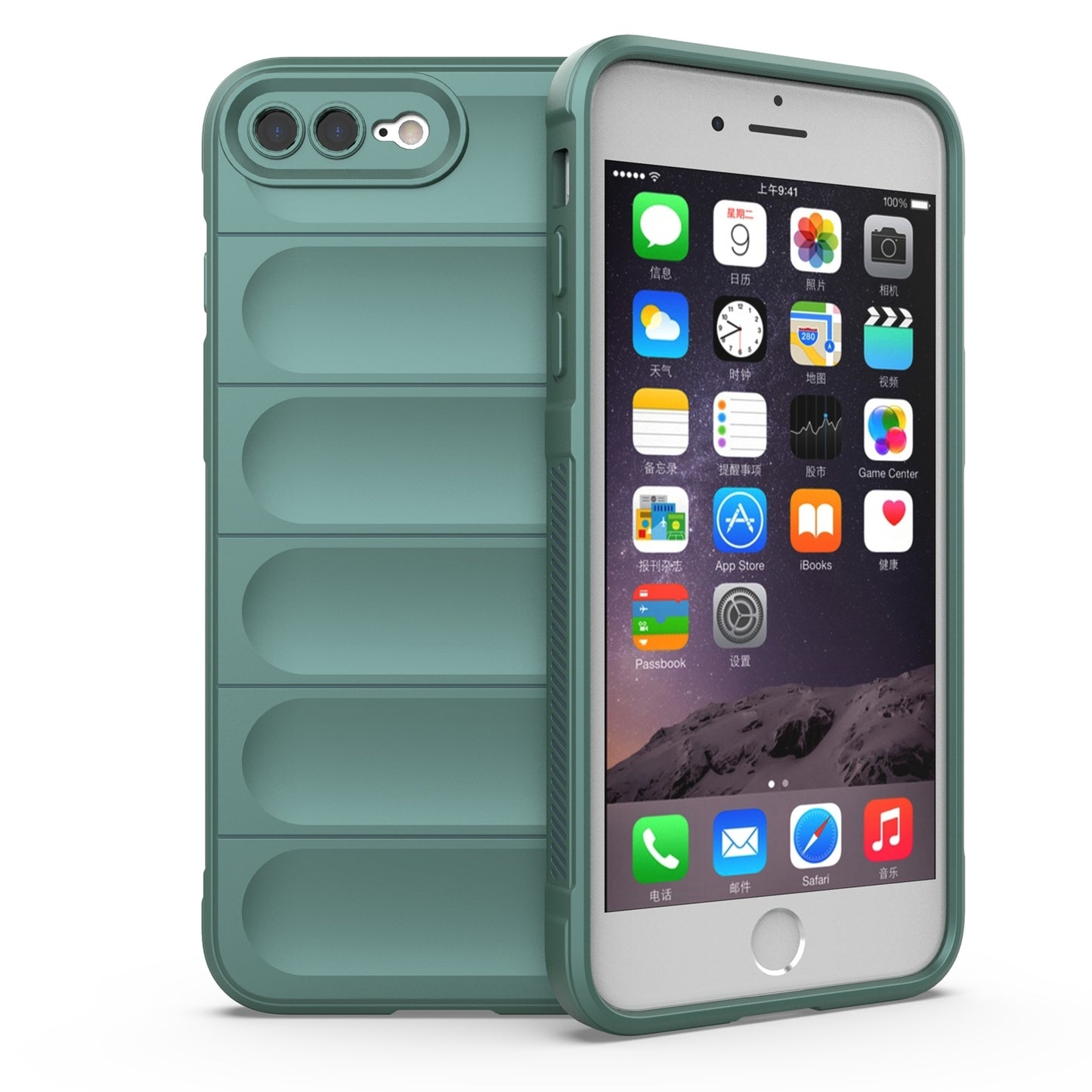 Apple iPhone SE 2022 Magic Shield TPU + Flannel Protective Phone Case Cover, Shockproof Scratch Resistant