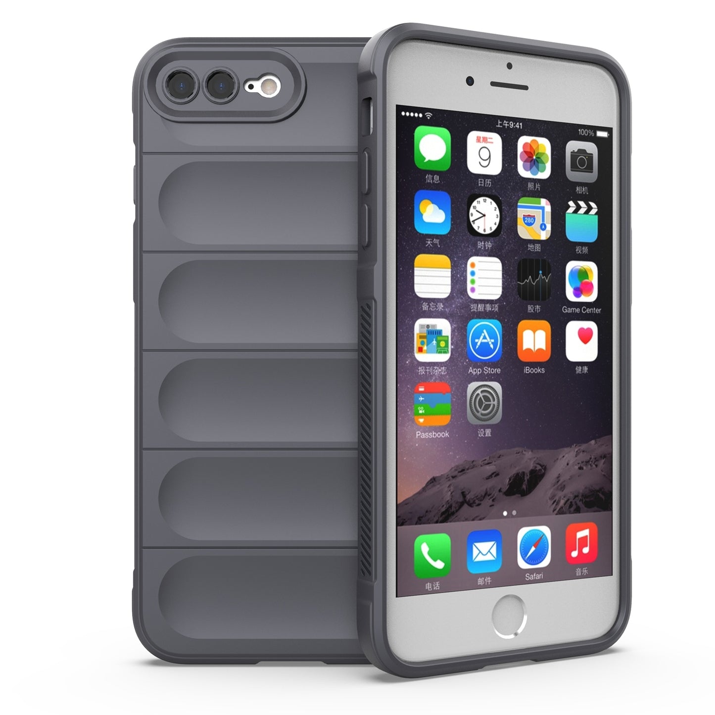 Apple iPhone 7 Magic Shield TPU + Flannel Protective Phone Case Cover, Shockproof Scratch Resistant