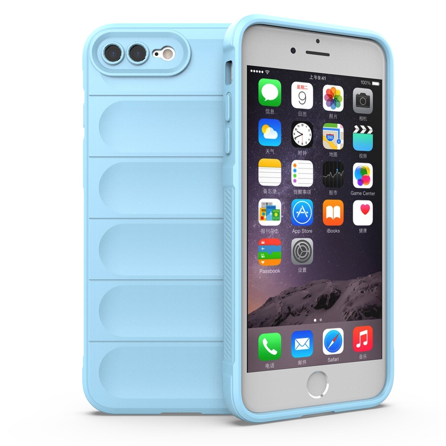 Apple iPhone SE 2020 Magic Shield TPU + Flannel Protective Phone Case Cover, Shockproof Scratch Resistant
