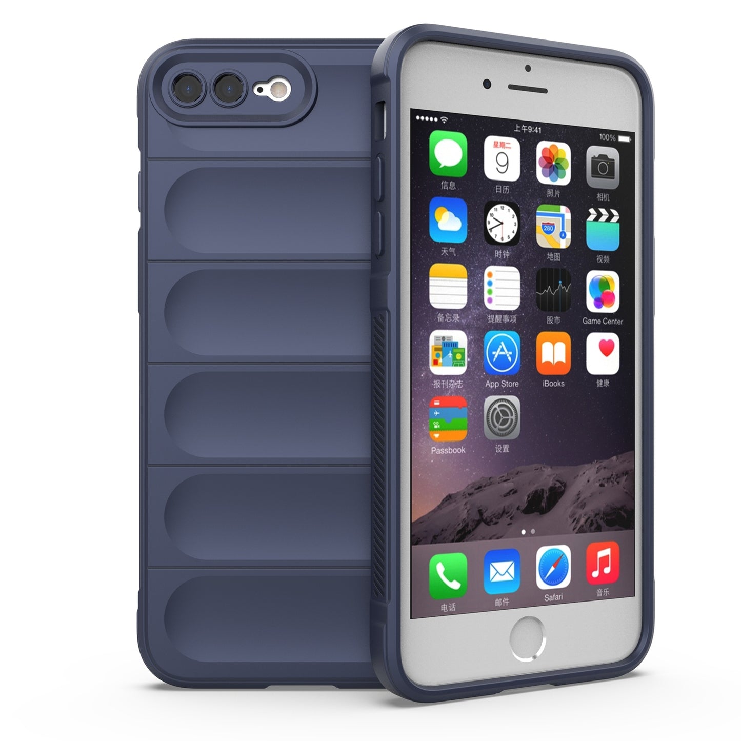 Apple iPhone 7 Magic Shield TPU + Flannel Protective Phone Case Cover, Shockproof Scratch Resistant