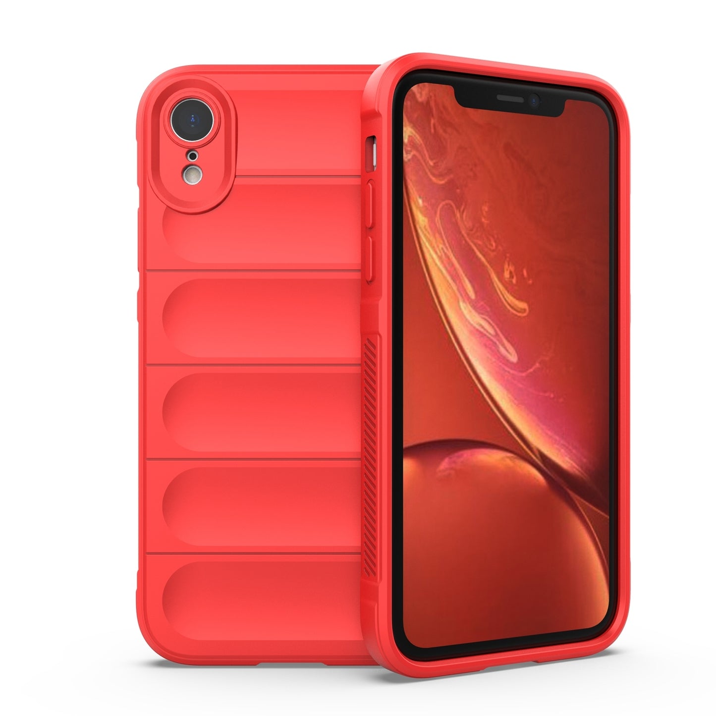 Apple iPhone XR Magic Shield TPU + Flannel Protective Phone Case Cover, Shockproof Scratch Resistant