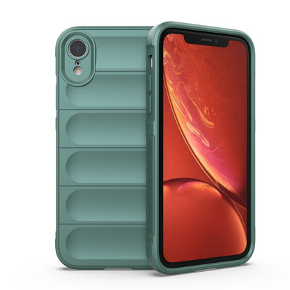Apple iPhone XR Magic Shield TPU + Flannel Protective Phone Case Cover, Shockproof Scratch Resistant