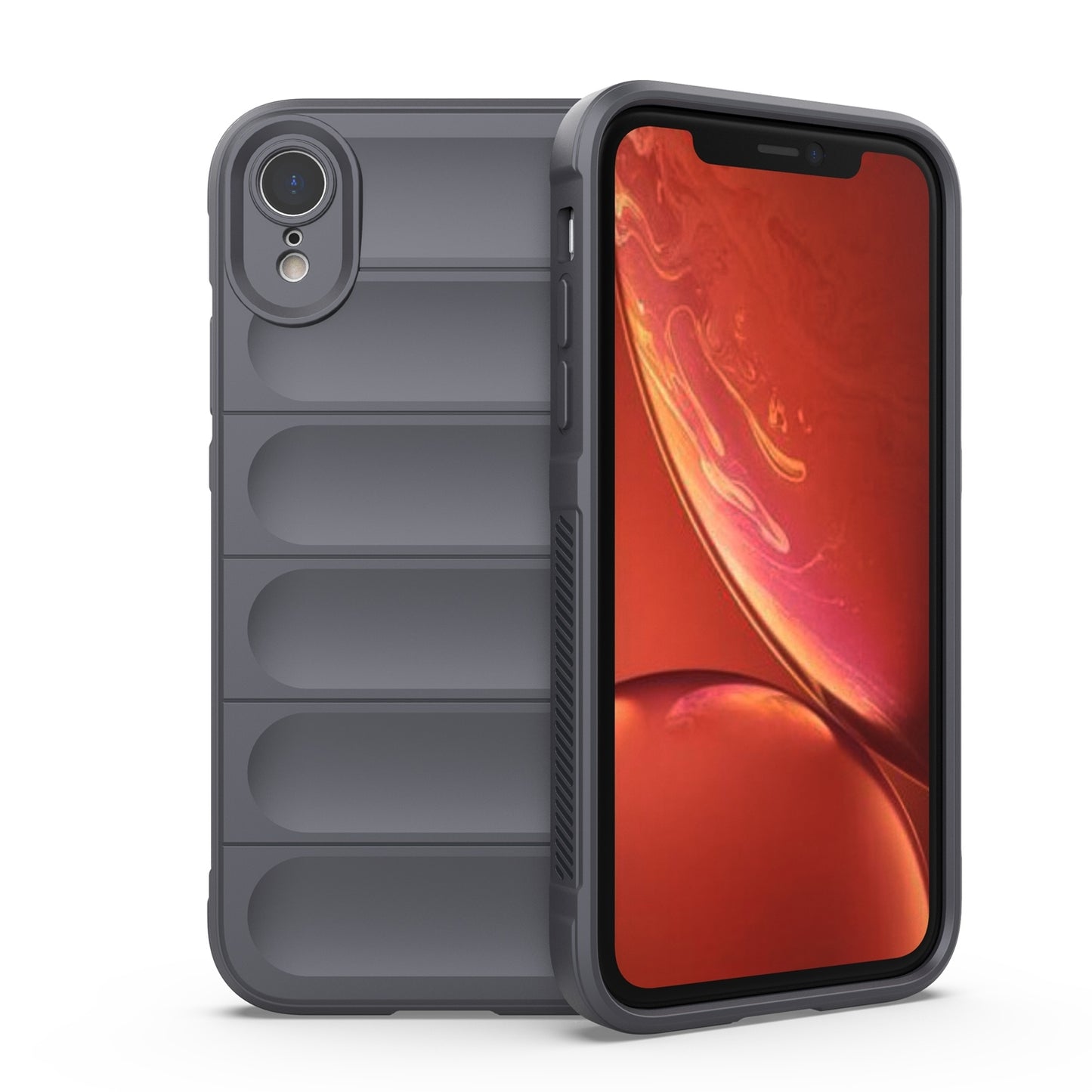 Apple iPhone XR Magic Shield TPU + Flannel Protective Phone Case Cover, Shockproof Scratch Resistant