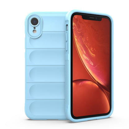Apple iPhone XR Magic Shield TPU + Flannel Protective Phone Case Cover, Shockproof Scratch Resistant
