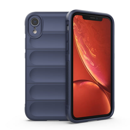 Apple iPhone XR Magic Shield TPU + Flannel Protective Phone Case Cover, Shockproof Scratch Resistant