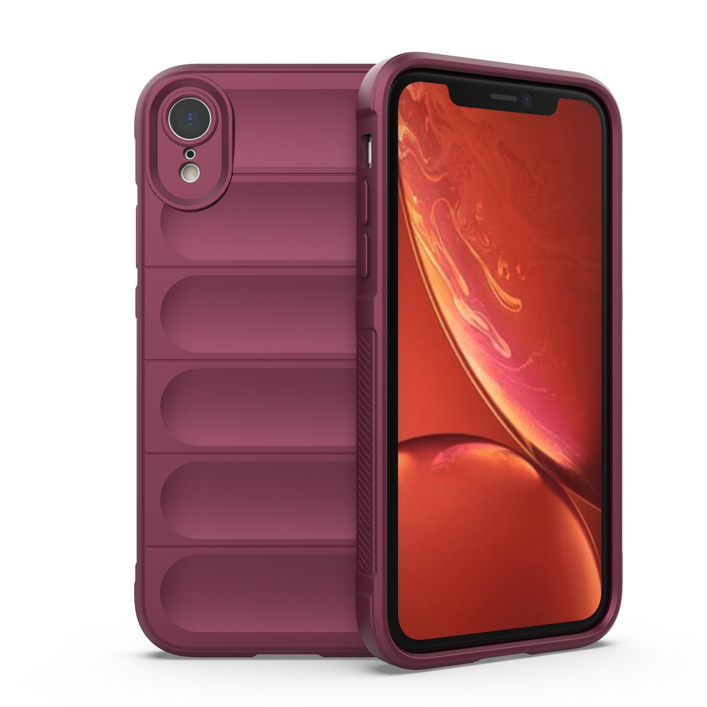 Apple iPhone XR Magic Shield TPU + Flannel Protective Phone Case Cover, Shockproof Scratch Resistant