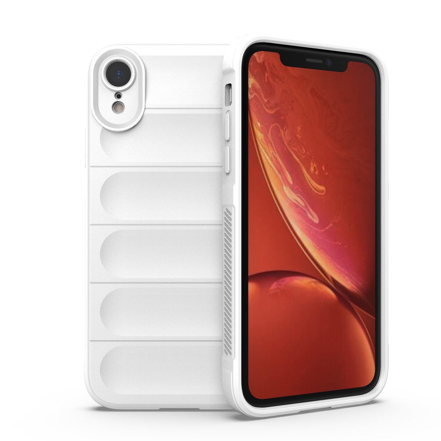 Apple iPhone XR Magic Shield TPU + Flannel Protective Phone Case Cover, Shockproof Scratch Resistant