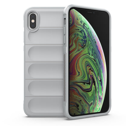 Apple iPhone XS Magic Shield TPU + Flannel Protective Phone Case Cover, Shockproof Scratch Resistant