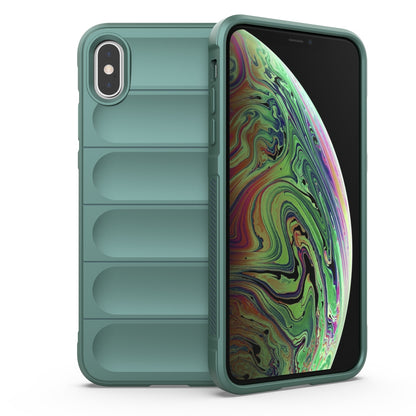Apple iPhone X Magic Shield TPU + Flannel Protective Phone Case Cover, Shockproof Scratch Resistant