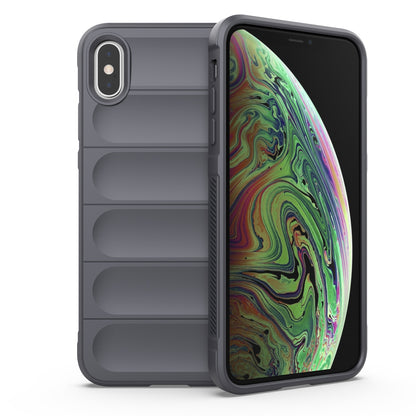 Apple iPhone XS Magic Shield TPU + Flannel Protective Phone Case Cover, Shockproof Scratch Resistant