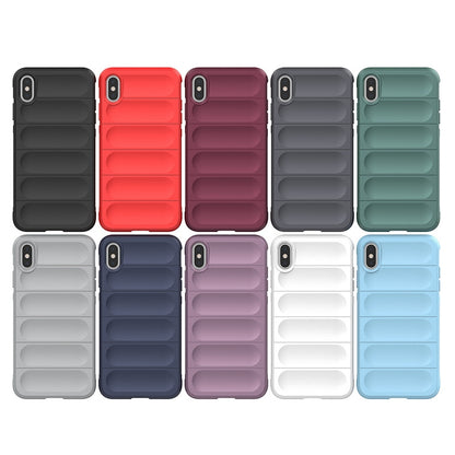 Apple iPhone XS Max Magic Shield TPU + Flannel Protective Phone Case Cover, Shockproof Scratch Resistant