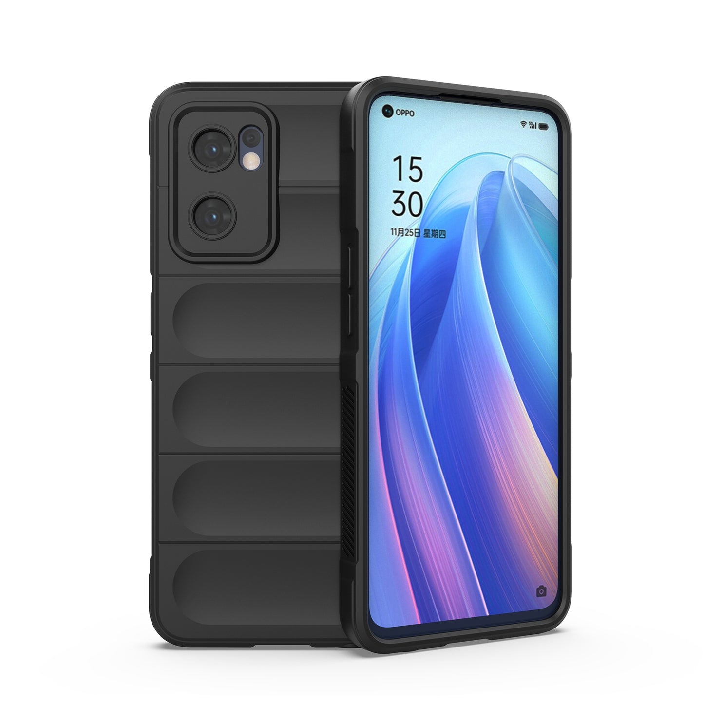 OPPO Find X5 Lite Magic Shield TPU + Flannel Protective Phone Case Cover, Shockproof Scratch Resistant