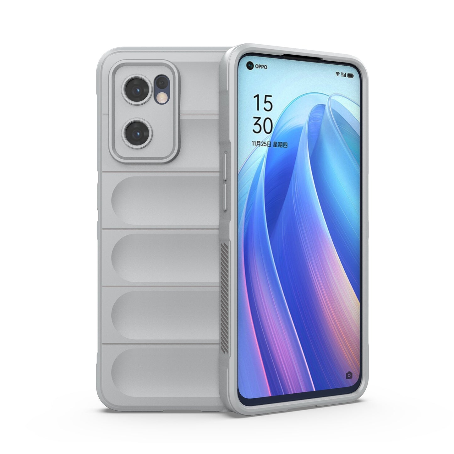 OPPO Find X5 Lite Magic Shield TPU + Flannel Protective Phone Case Cover, Shockproof Scratch Resistant