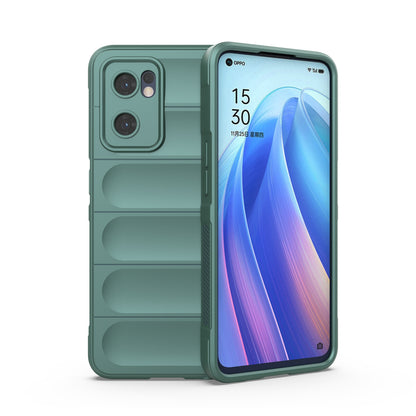 OPPO Find X5 Lite Magic Shield TPU + Flannel Protective Phone Case Cover, Shockproof Scratch Resistant