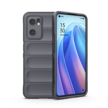 OPPO Find X5 Lite Magic Shield TPU + Flannel Protective Phone Case Cover, Shockproof Scratch Resistant