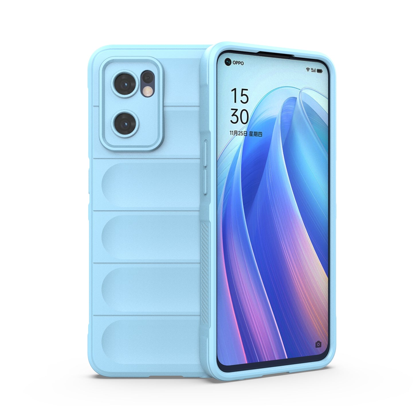 OPPO Find X5 Lite Magic Shield TPU + Flannel Protective Phone Case Cover, Shockproof Scratch Resistant