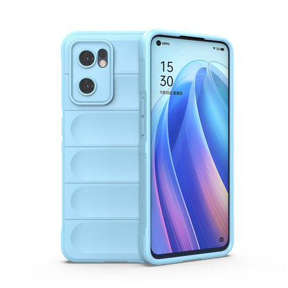 OPPO Find X5 Lite Magic Shield TPU + Flannel Protective Phone Case Cover, Shockproof Scratch Resistant