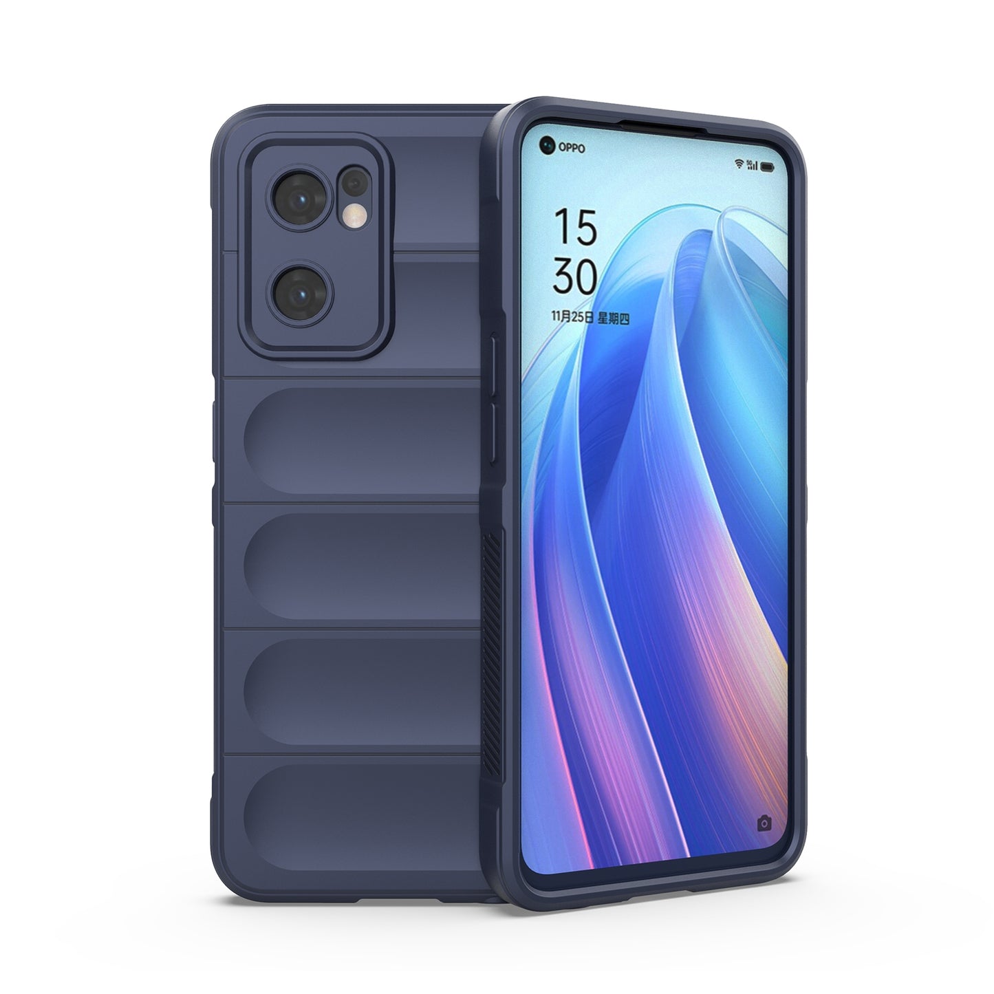 OPPO Find X5 Lite Magic Shield TPU + Flannel Protective Phone Case Cover, Shockproof Scratch Resistant