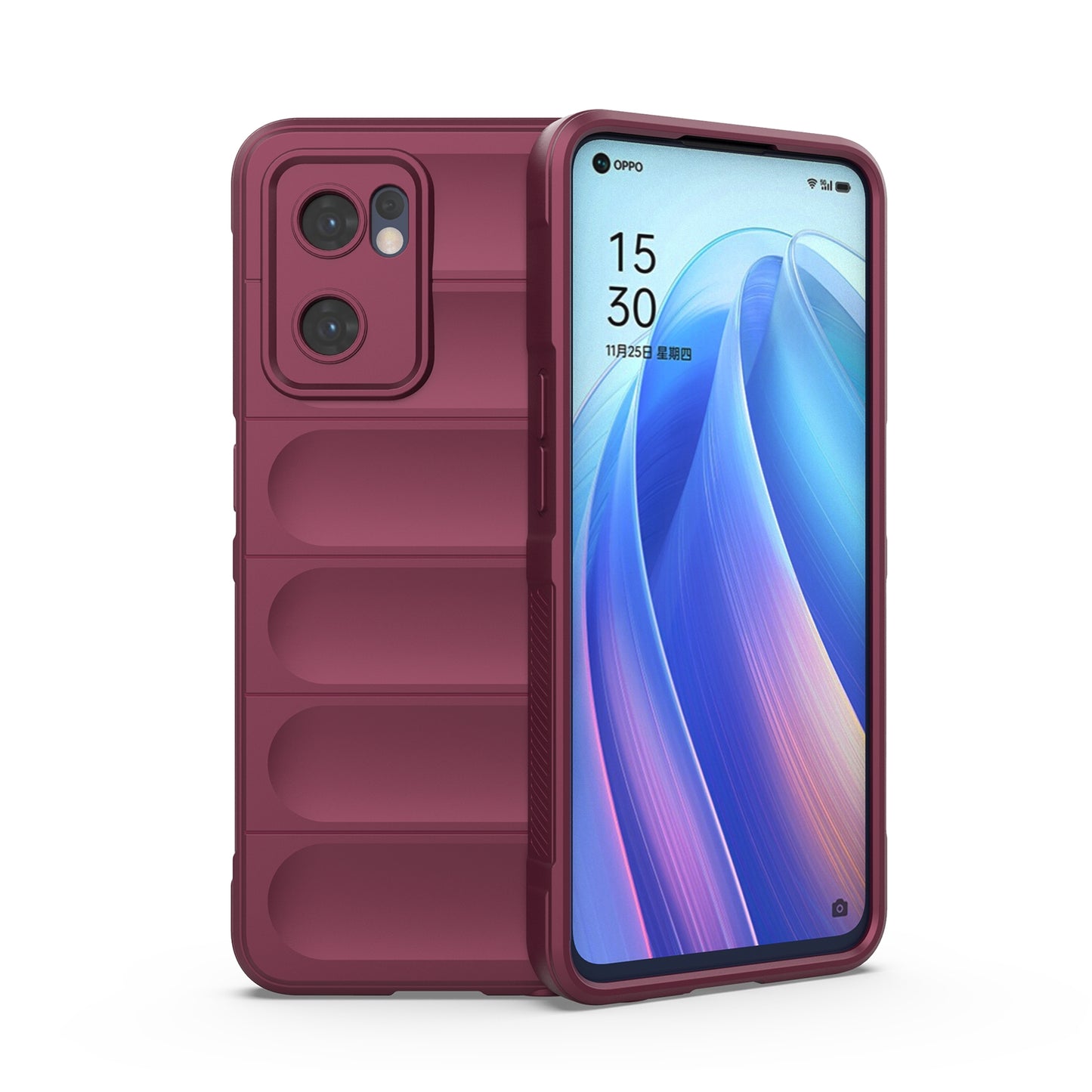 OPPO Find X5 Lite Magic Shield TPU + Flannel Protective Phone Case Cover, Shockproof Scratch Resistant