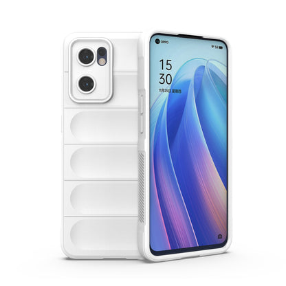 OPPO Find X5 Lite Magic Shield TPU + Flannel Protective Phone Case Cover, Shockproof Scratch Resistant