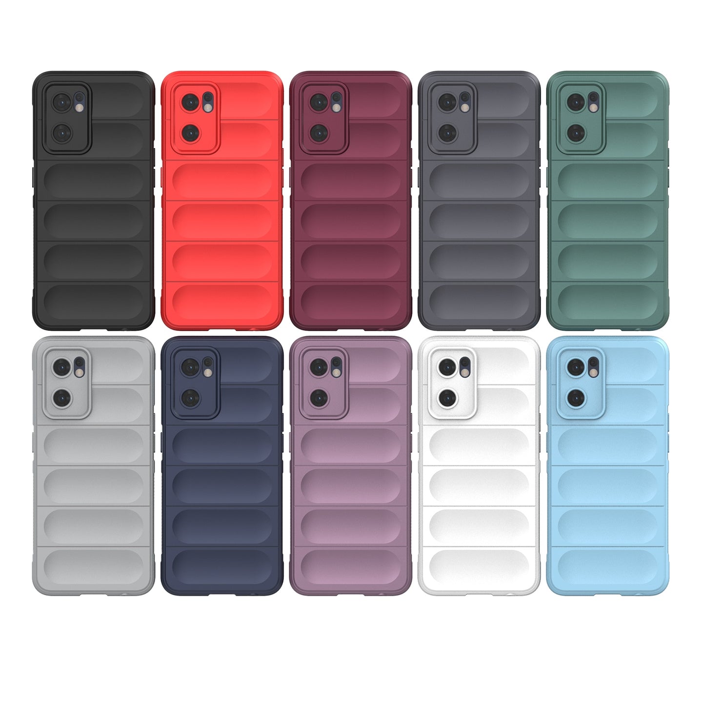 OPPO Find X5 Lite Magic Shield TPU + Flannel Protective Phone Case Cover, Shockproof Scratch Resistant