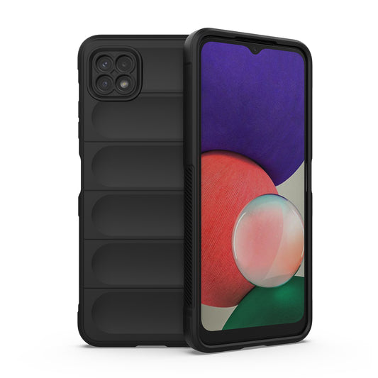 Samsung Galaxy A22 5G Magic Shield TPU + Flannel Protective Phone Case Cover, Shockproof Scratch Resistant
