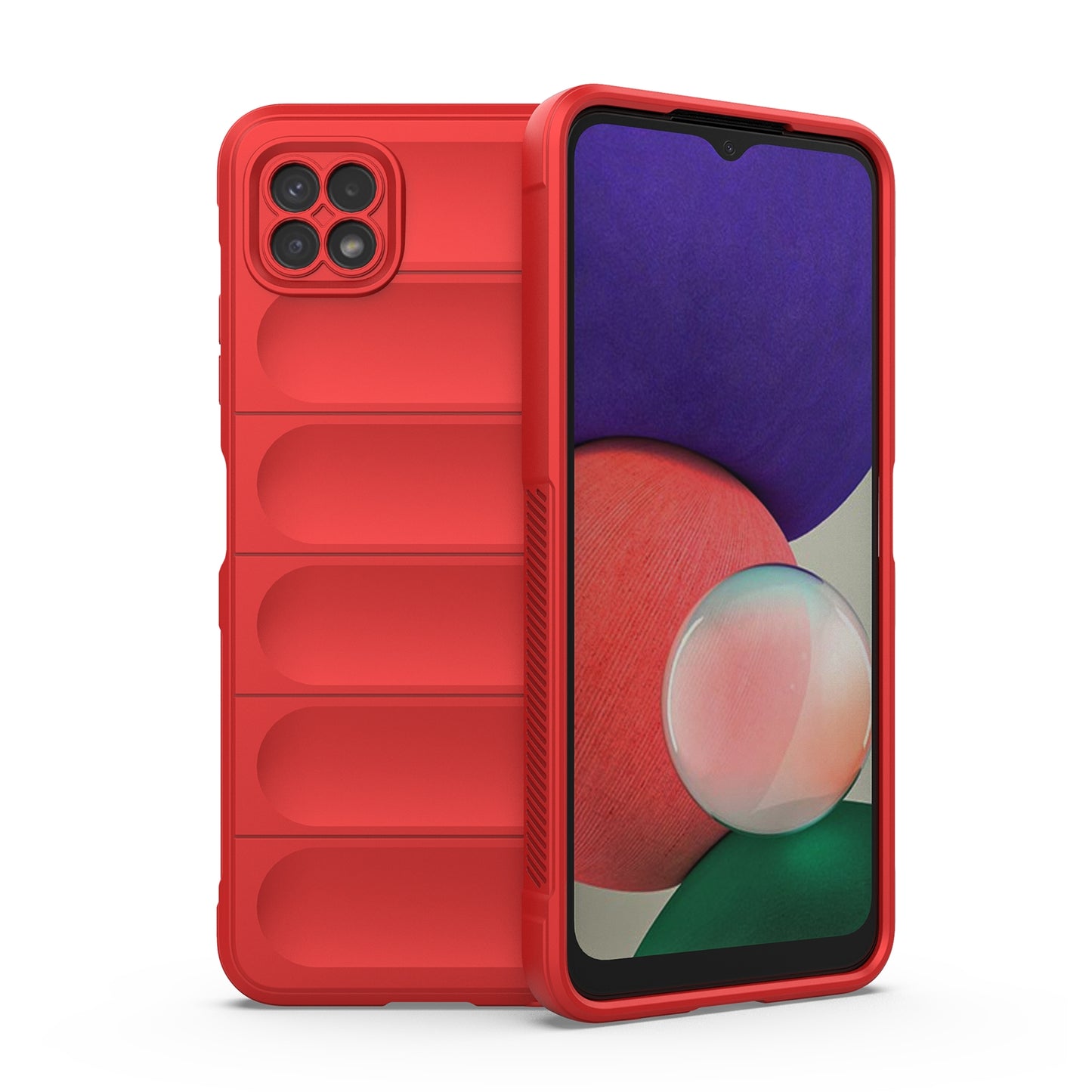 Samsung Galaxy A22 5G Magic Shield TPU + Flannel Protective Phone Case Cover, Shockproof Scratch Resistant
