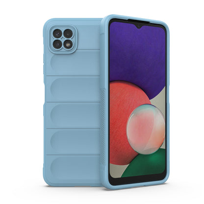 Samsung Galaxy A22 5G Magic Shield TPU + Flannel Protective Phone Case Cover, Shockproof Scratch Resistant