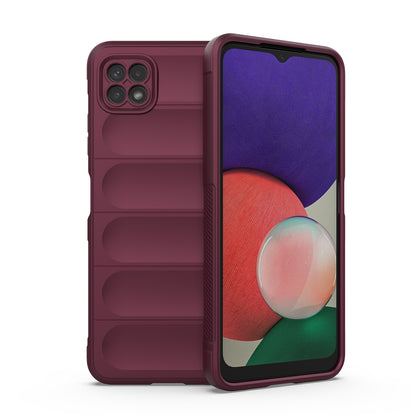 Samsung Galaxy A22 5G Magic Shield TPU + Flannel Protective Phone Case Cover, Shockproof Scratch Resistant