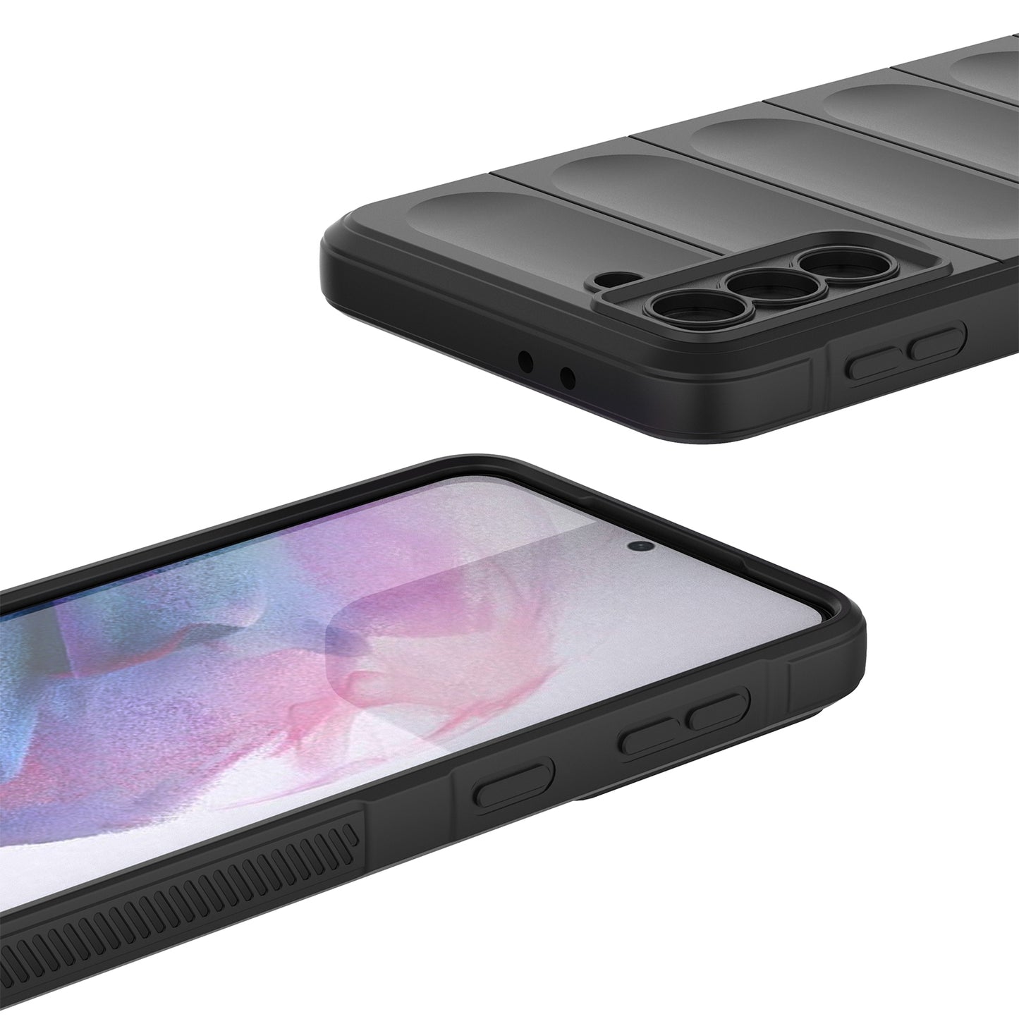 Samsung Galaxy S21+ 5G Magic Shield TPU + Flannel Protective Phone Case Cover, Shockproof Scratch Resistant