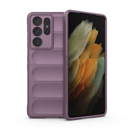 Samsung Galaxy S21 Ultra 5G Magic Shield TPU + Flannel Protective Phone Case Cover, Shockproof Scratch Resistant