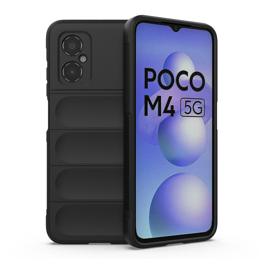 Xiaomi Poco M4 5G Magic Shield TPU + Flannel Protective Phone Case Cover, Shockproof Scratch Resistant