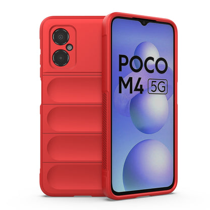 Xiaomi Poco M4 5G Magic Shield TPU + Flannel Protective Phone Case Cover, Shockproof Scratch Resistant