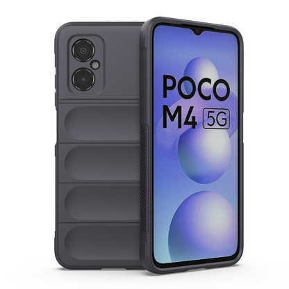 Xiaomi Poco M4 5G Magic Shield TPU + Flannel Protective Phone Case Cover, Shockproof Scratch Resistant