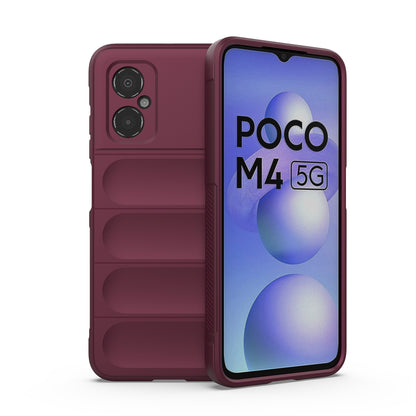 Xiaomi Poco M4 5G Magic Shield TPU + Flannel Protective Phone Case Cover, Shockproof Scratch Resistant
