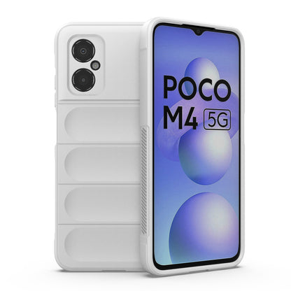 Xiaomi Poco M4 5G Magic Shield TPU + Flannel Protective Phone Case Cover, Shockproof Scratch Resistant