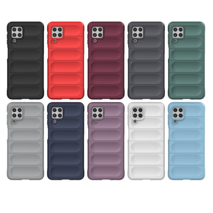 Samsung Galaxy M32 Shock Absorbent Magic Shield TPU + Flannel Phone Case, Featuring Ridged Drop Protection, Bright Colours & Easy Access